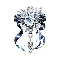 Set 8 bucati,Sticker Aranjament floral de nunta,INOVATIX®. 6 cm