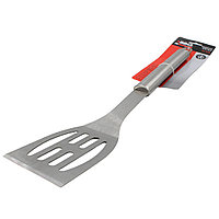 Spatulă din inox cu fante pentru grătar 43 cm, design ergonomic