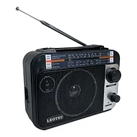 Radio Portabil, AM/FW/SW, 4 Benzi Control Volum, USB, AUX, Antena Telscopica, Control Volum, Design Ergonomic,