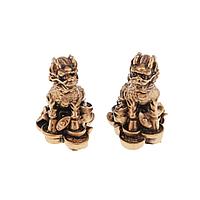 Set 2 Figurine Chi Lin aramii din rasina 5.8 cm