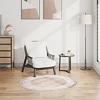Covor lavabil, bej, 120 cm, antiderapant