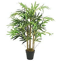 Arbore din bambus artificial 500 de frunze 80 cm verde