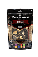Bucati de lemn pentru afumare din lemn de stejar, infuzat cu aroma de cognac, chunk-uri 500 grame