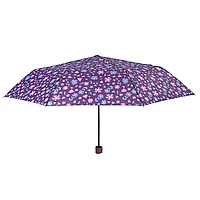 Umbrelă damă MINI manuală Perletti violet cu flori