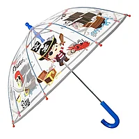 Umbrelă transparentă Perletti CoolKids Pirați 60cm