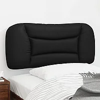 Pernă pentru tăblie pat, negru, 90 cm, piele artificială