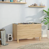 Dulap pentru discuri stejar sonoma 74,5x38x48 cm lemn prelucrat