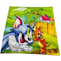 Fata de perna Tom si Jerry, de colectie, pentru copii, multicolora 45X45 cm, bumbac satinat