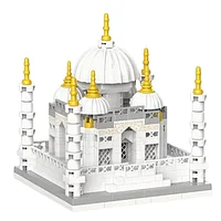 Set blocuri de constructie Taj Mahal, 192 piese, joc educativ, fara cutie