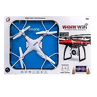 Drona W4HW WIFI, control de pe telefon, camera 720p HD cu transmisie live pe telefon, Alba