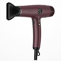 Uscator de par Tesla DRH500BBD, 2200WFunctie Ionica, display LED, motorc BLDC, Burgundy