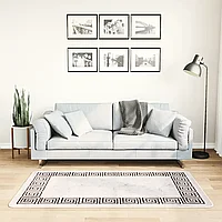 Covor lavabil, bej deschis, 80x150 cm, antiderapant