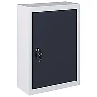 Dulap de scule de perete, gri & negru, metal, stil industrial