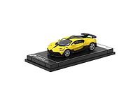 Macheta auto Bugatti Divo Galben 1:64 Kinsmart