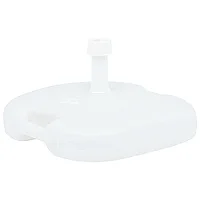 Suport umbrelă, alb, 16 L, plastic, umplere cu nisip/apă