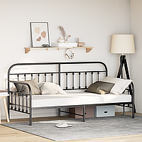 Cadru pentru Pat Daybed Negru 90x190 cm Oțel