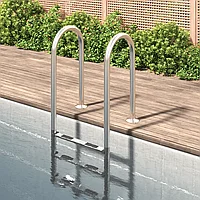 Scară de piscină, 54x38x158 cm, oțel inoxidabil 304