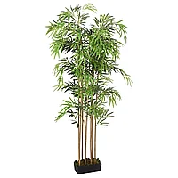 Arbore din bambus artificial 1095 de frunze 150 cm verde