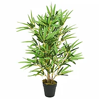 Arbore din bambus artificial 368 de frunze 80 cm verde