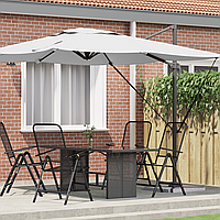 Umbrelă de patio Nisip Copertină din poliester 3m