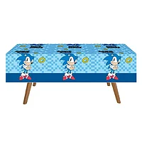 Fata De Masa Petrecere, model Ariciul Sonic, plastic, 180 x 120cm