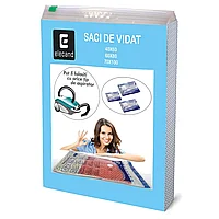 Set 3 saci de vidat ELECAND®, pentru haine, pilote, perne, geci de iarna, cuverturi si paturi, marimi diferite