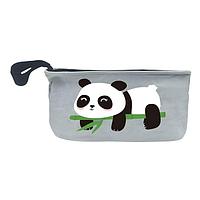 Geanta pentru carucior bebe, odel Panda, gri, Honey Baby, 34x12.5x15cm