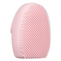 Aparat electric pentru curatare faciala, cu vibratii, silicon, roz