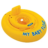 Barcuta gonflabila bebe Intex, 6-9 luni, Intex, 70 cm, vinil, Galben