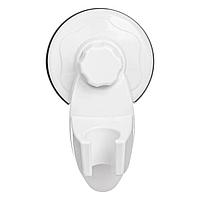 Suport cu ventuza, pentru cap de dus para, alb, 8,.3cm, maxim 2kg
