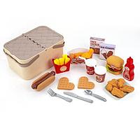 Jucarie cos picnic AVA, cu 47 accesori, plastic