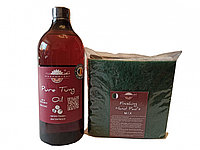 Prep N Shine-Pure Tung Oil & Hand Pad s Mix Abrasive, alb, negru, verde, 1000 ml, food-safe, non toxic