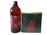 Prep N Shine-Pure Tung Oil & Hand Pad s Medium Abrasive verde, 1000 ml, food-safe, non toxic