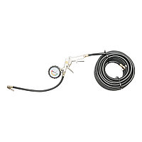 Furtun pentru umflat roti 13m cu pistol si manometru exterior fi 10.5mm