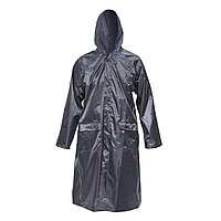 Pelerina cu gluga impermeabila XL din poliester cu membrana PVC fante de aerisire, 2 buzunare si fermoar navy
