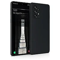 Husa compatibila Samsung Galaxy A53 5G din sIlicon catifelat cu interior din microfibra si protectie la camere