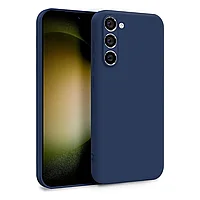 Husa compatibila Samsung Galaxy S23 5G din sIlicon catifelat cu interior din microfibra si protectie la camere