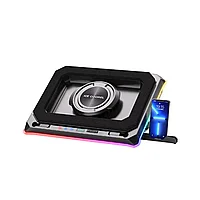 Cooler Laptop cu Turboventilare, Adsinio, Banda de Lumina RGB, Pentru Laptopuri de Gaming, Ventilare Reglabila