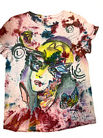 TRICOU DIN BUMBAC PICTAT MANUAL