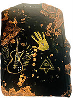 TRICOU DIN BUMBAC PICTAT MANUAL BARBATI ROCK