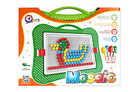 Joc educativ mozaic, TechnoK, 240 de pioneze de 13 mm, colorate