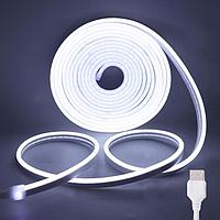 Banda Led Neon RGB flexibila, lungime 3M, control prin aplicatie, functii multiple, paleta de culori, sincronizare muzicala, moduri multiple, IP65, control vocal alexa si google, timer, luminozitate reglabila, viteza reglabila, telecomanda
