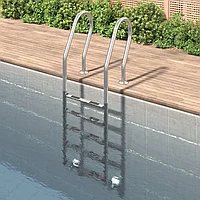 Scară de piscină, 54x38x211 cm, oțel inoxidabil 304