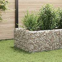 Strat înălțat gabion, 360 x 90 x 50 cm, oțel