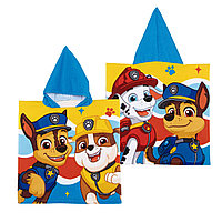 Prosop de plajă, Poncho, pentru copii, model Paw Patrol, 55x55 cm, Arditex