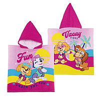 Prosop de plajă, Poncho, pentru copii, model Skye-Paw Patrol, 55x55 cm, Arditex