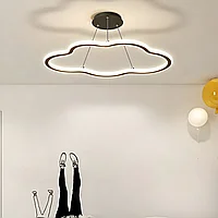 Lustra LED JIJU® 27W Negru Cu 3 Functii Lumina Rece/Calda/Neutra