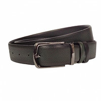 Curea barbati, casual-eleganta, din piele ecologica premium, latime 3.5 cm, Gri inchis - CK202GRI