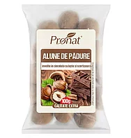 Alune de padure invelite in ciocolata cu lapte si scortisoara, 100g Pronat