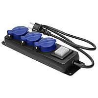 Prelungitor ORNO 5 gniazd 2P+Z, 5m, IP44, 3680W, cu intrerupator, cablu H05RR-F 3x1,5mm2